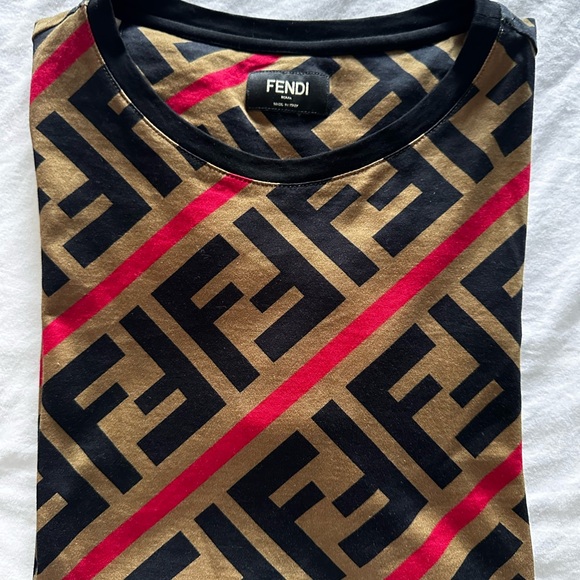 Fendi FF monogram printed t-shirt women XXS - Picture 2 of 9